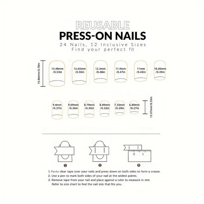 French Nabi - Almond Shaped Ombre 3D Nails