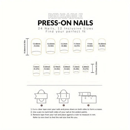 French Nabi - Almond Shaped Ombre 3D Nails