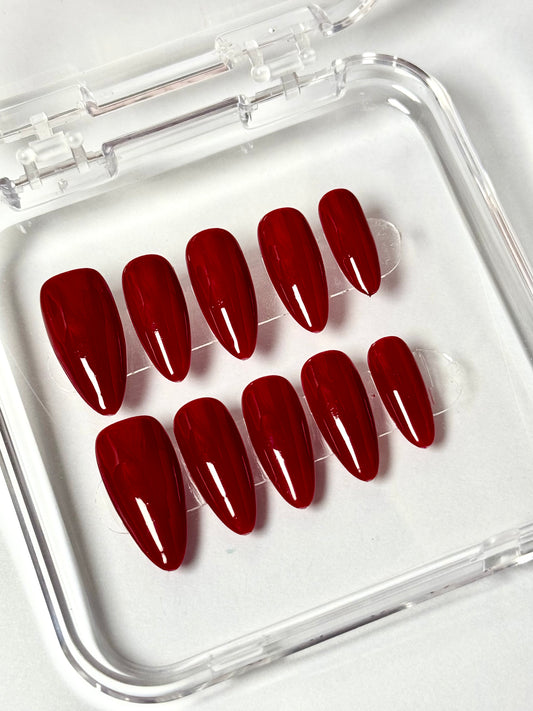 Red Wine – Handmade Burgundy Nails