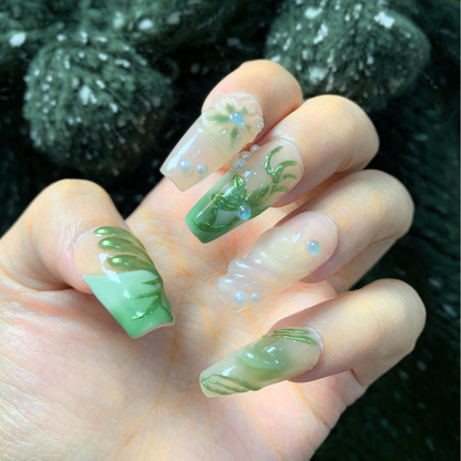 Flora Bloom - Handmade 3D Ballerina Nails